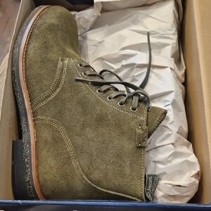 Ralph Lauren Men's Green Suede Boots